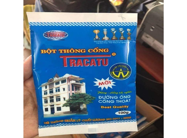Bột thông bồn cầu Tracatu được nhiều hộ gia đình sử dụng