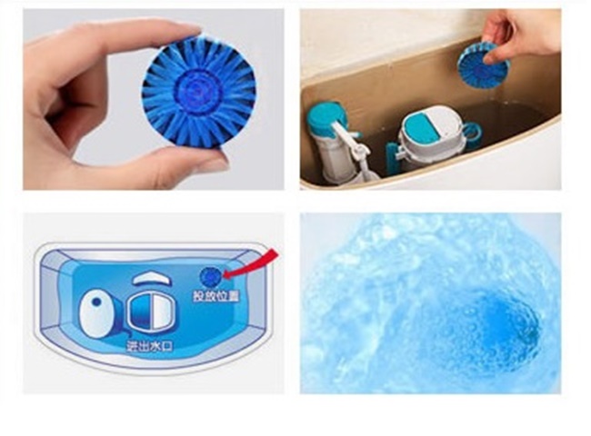 Cách sử dụng sản phẩm viên tẩy rửa bồn cầu