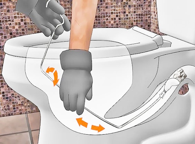 Th&ocirc;ng bồn cầu bị tắc bằng m&oacute;c hiệu quả tại nh&agrave;